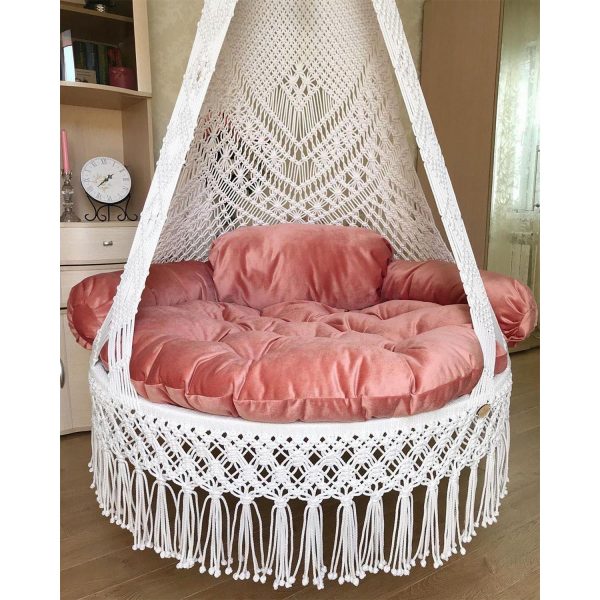 Luxurious Home Decor Macrame Swing by Kaahira