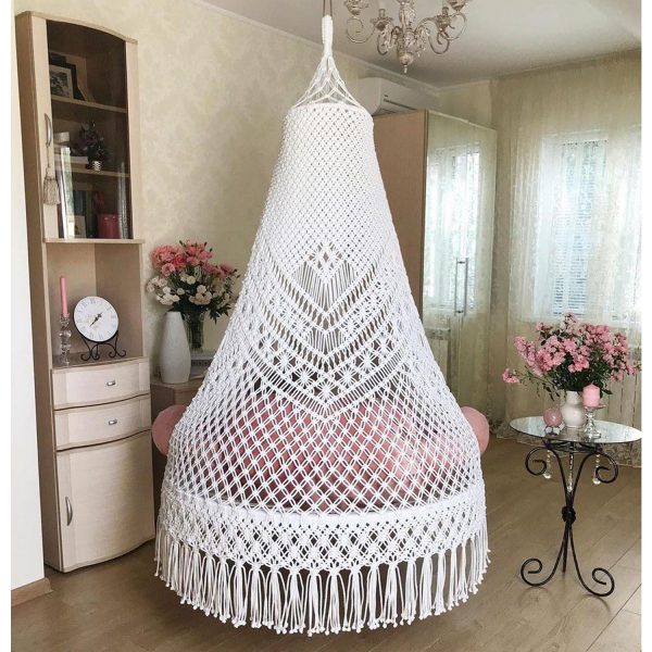 Luxurious Home Decor Macrame Swing by Kaahira