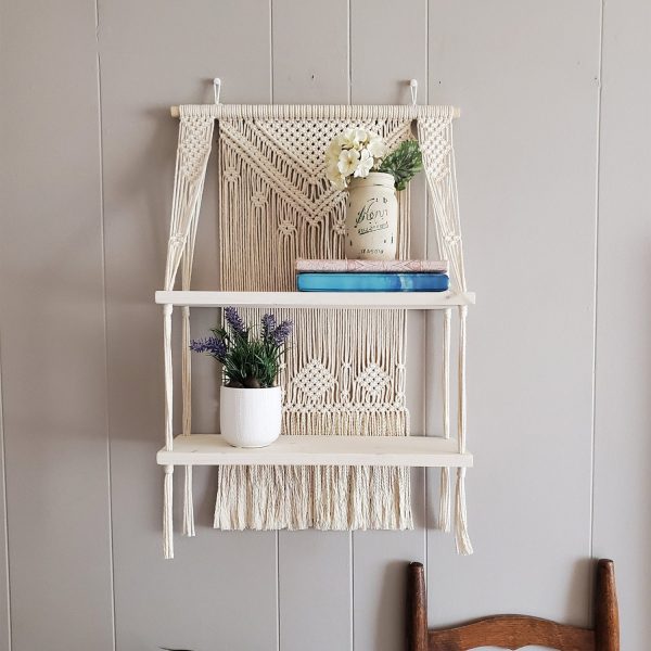 Unique and Beautiful Handmade Macrame Wall Shelves Planter by Kaahira