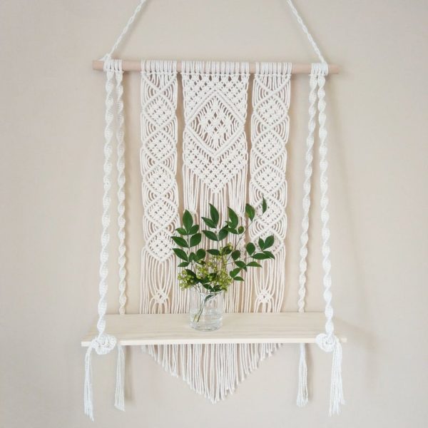 Most Selling Handmade Macrame Wall Hanging Shelf Planter by Kaahira