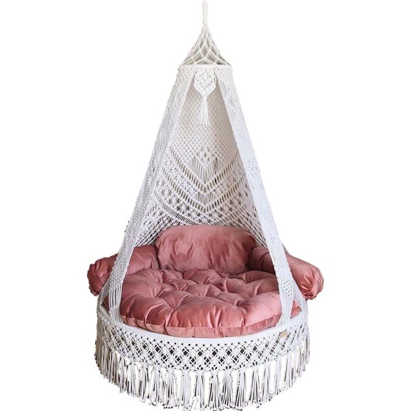 Luxurious Home Decor Macrame Swing by Kaahira