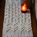 Farmhouse Macrame Cotton Table Runner