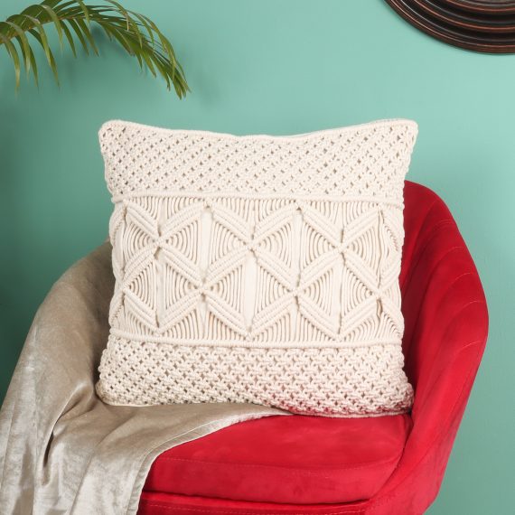 Handmade Macrame Cushion Cover