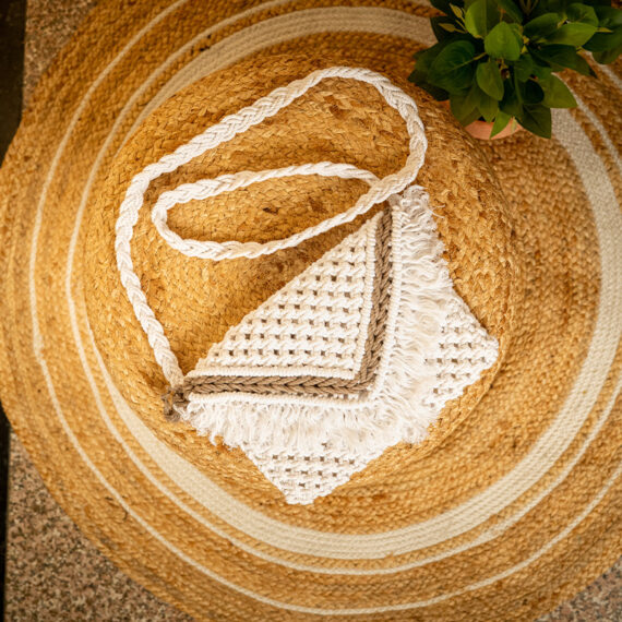 Handmade Macrame Cotton Sling bag