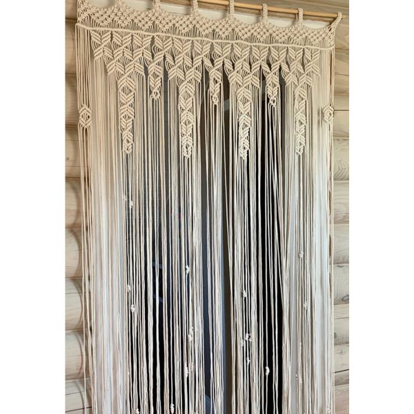 Luxurious Macrame Curtain for Doors - 4x8 feet