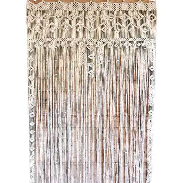 Macrame Eco-Friendly Curtain for Doors-4x8 feet