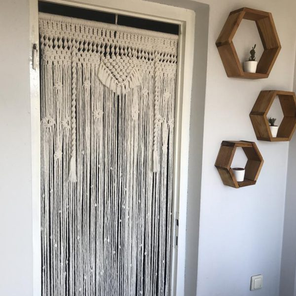 Handmade Macrame Curtains for Doors - 4x8 feet