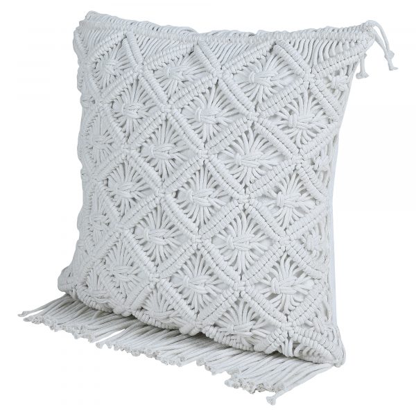 White Cushion Cover by Kaahira - White