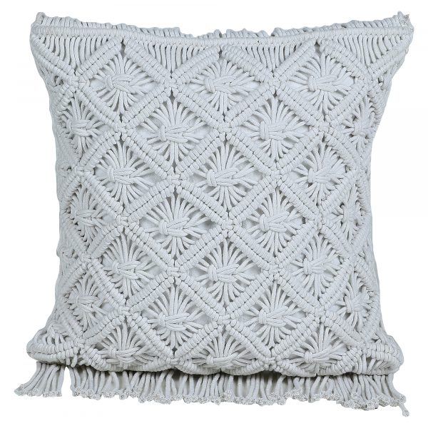 White Cushion Cover by Kaahira - White