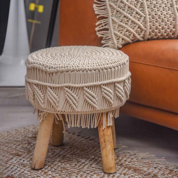 round Ottoman chair