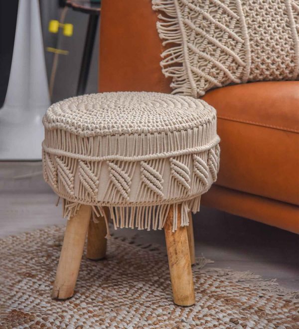 round Ottoman chair