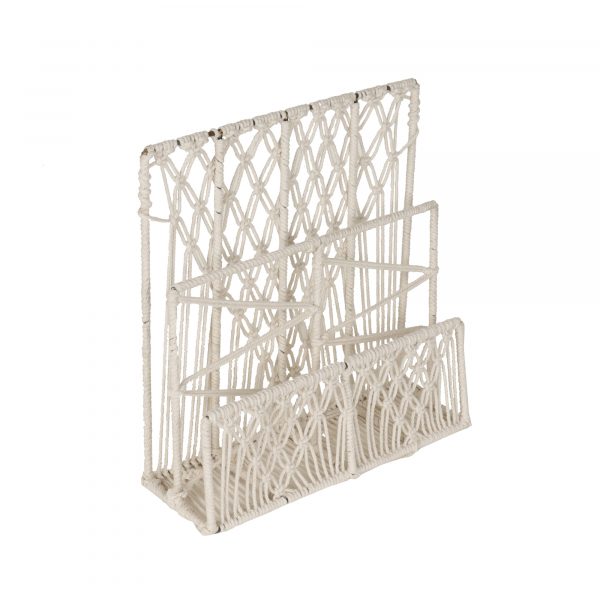 Macrame Magazine Stand  by Kaahira