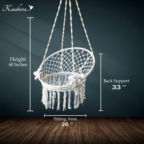 Bohemian Handmade Macrame Hammock Swing Chair by Kaahira