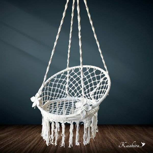 Bohemian Handmade Macrame Hammock Swing Chair by Kaahira