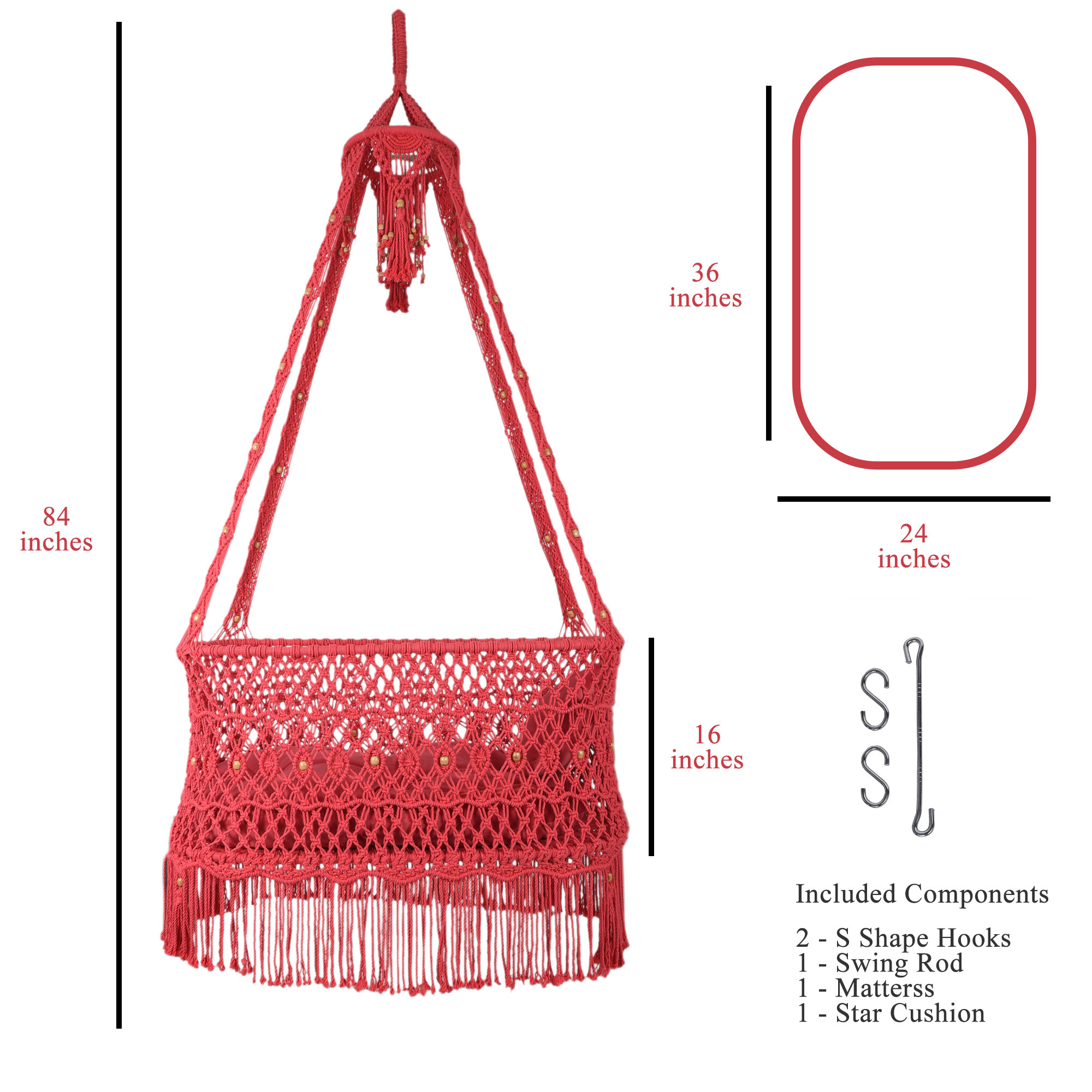 Macrame cradle pattern online