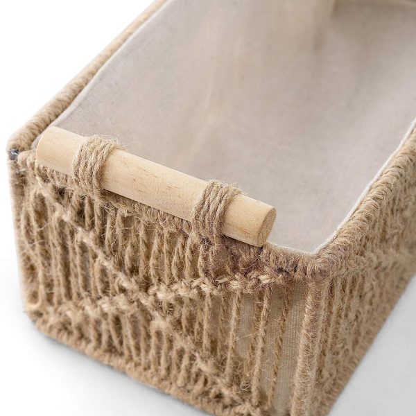 Kaahira Set of 2 Jute Macrame Baskets