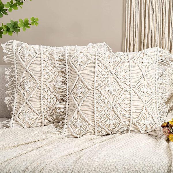 Boho Macrame Cushion Covers