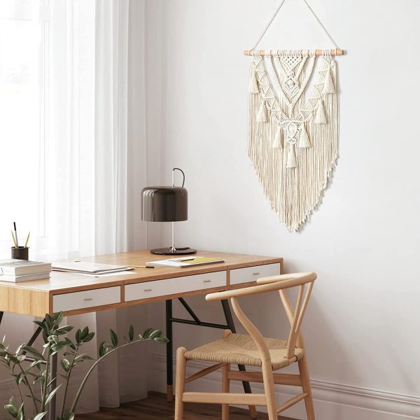 Boho Macrame Beautiful Wall Tapestry in Off White