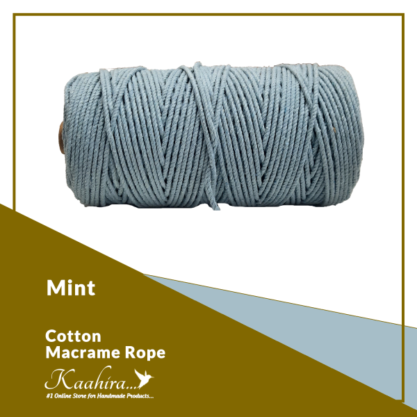 Kaahira Cotton Macrame Color Rope Mint Color