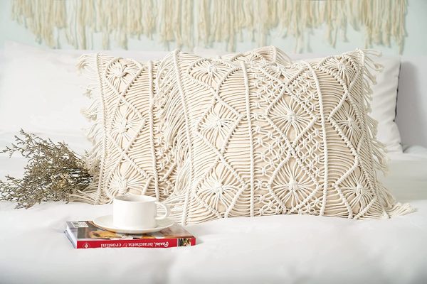 Boho Macrame Cushion Covers