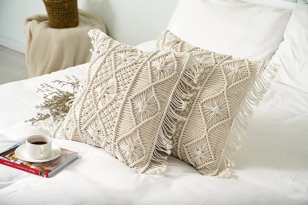 Boho Macrame Cushion Covers