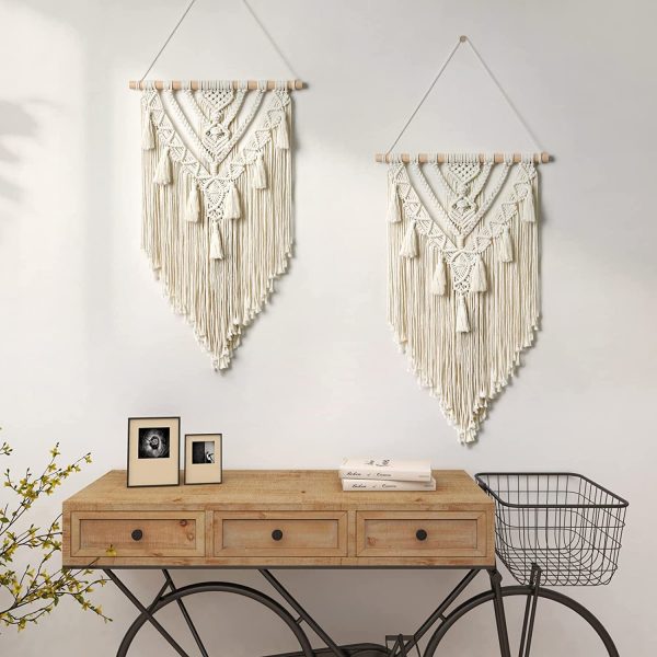 Boho Macrame Beautiful Wall Tapestry in Off White