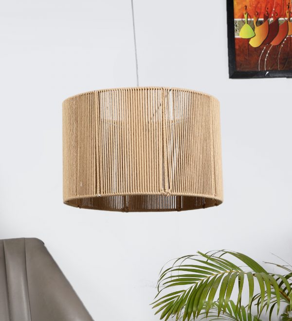 Modern Macrame Chandelier Beige