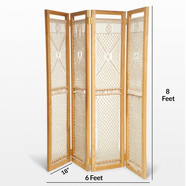 macrame decorative room divider