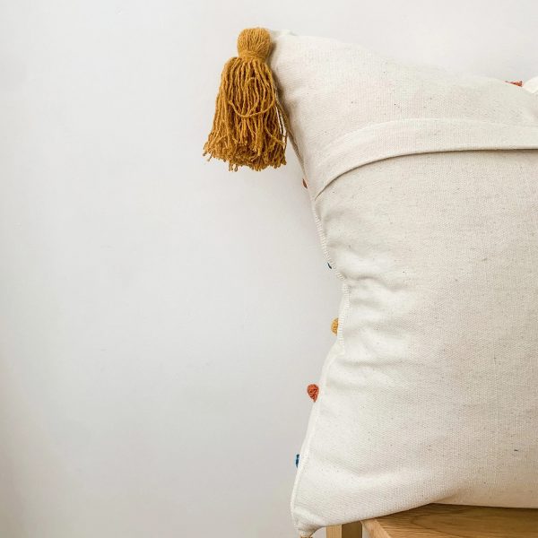 KAAHIRA Festive Décor Tufted Boho Cushion Cover