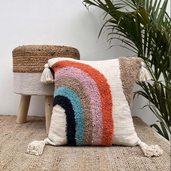 Rainbow Boho Cushion Cover