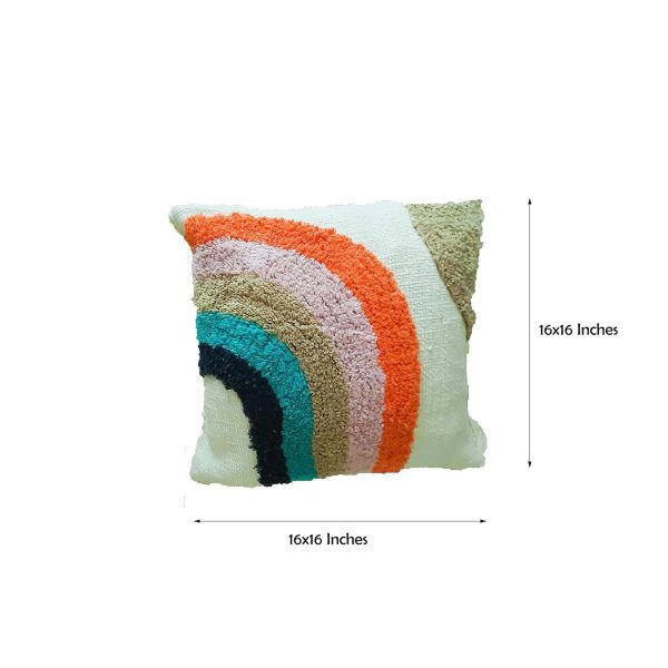 KAAHIRA Rainbow Boho Cushion Cover