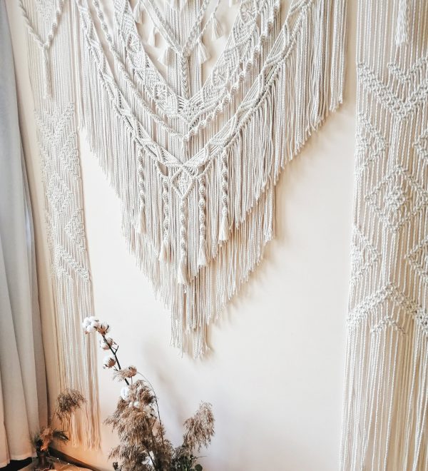 Luxurious Boho Macrame Wall Backdrop Curtain