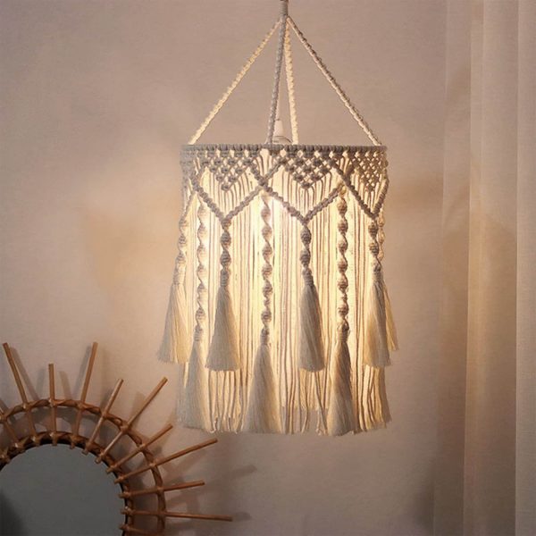 macrame lamp