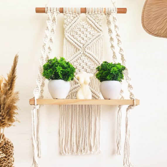 Boho Wall Shelf Planter