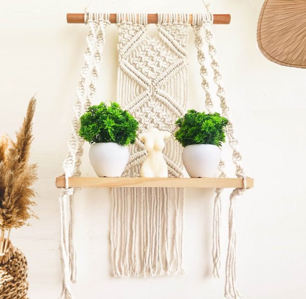 Boho Wall Shelf Planter