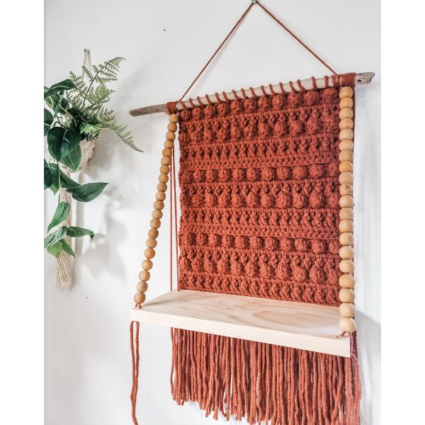 Crochet Wall Hanging Shelf