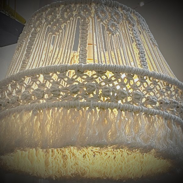 Bohemian Décor Macrame Chandelier Lamp