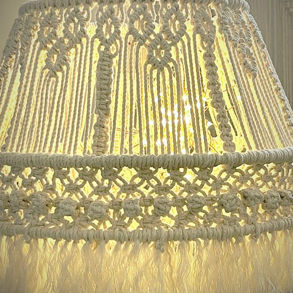 Bohemian Décor Macrame Chandelier Lamp