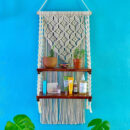 2-tier Macrame Wall Shelf