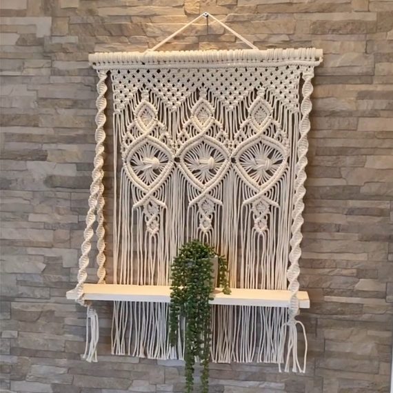 Macrame Wall Shelf