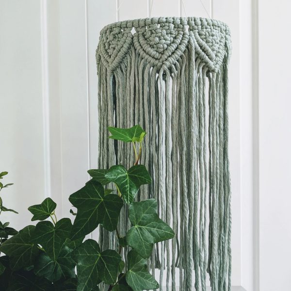 Macrame Jelly Fish Ceiling Lamp Chandelier by Kaahira