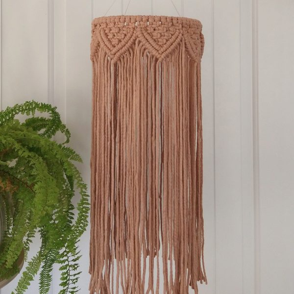 Macrame Jelly Fish Ceiling Lamp Chandelier by Kaahira