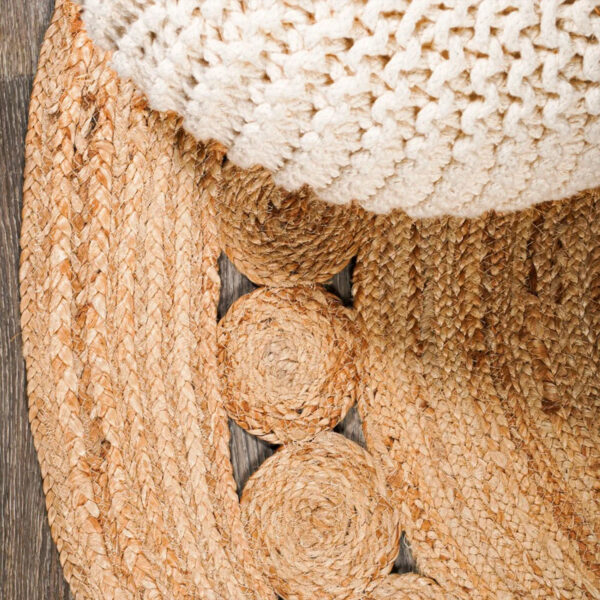 Natural Jute Carpet Round Shape