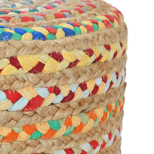 Multi Color Jute Ottoman Decorative Stools