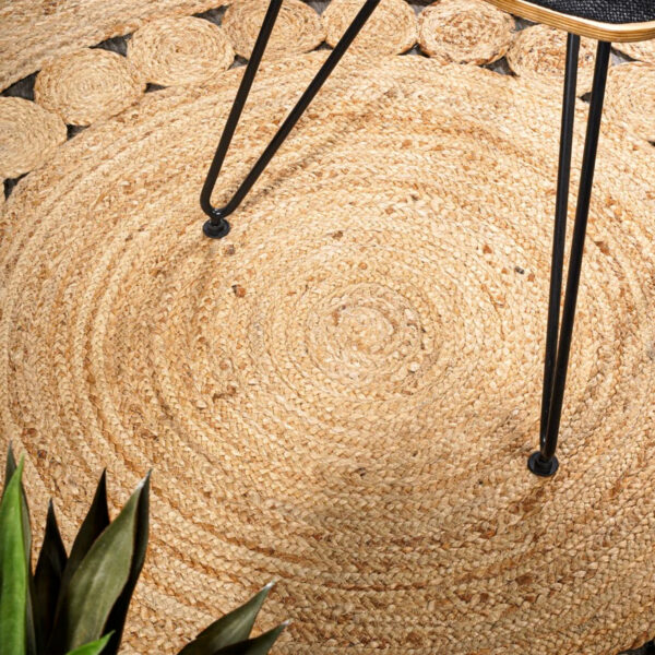 Natural Jute Carpet Round Shape