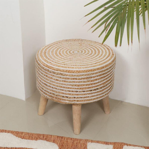 Jute Ottoman Stools