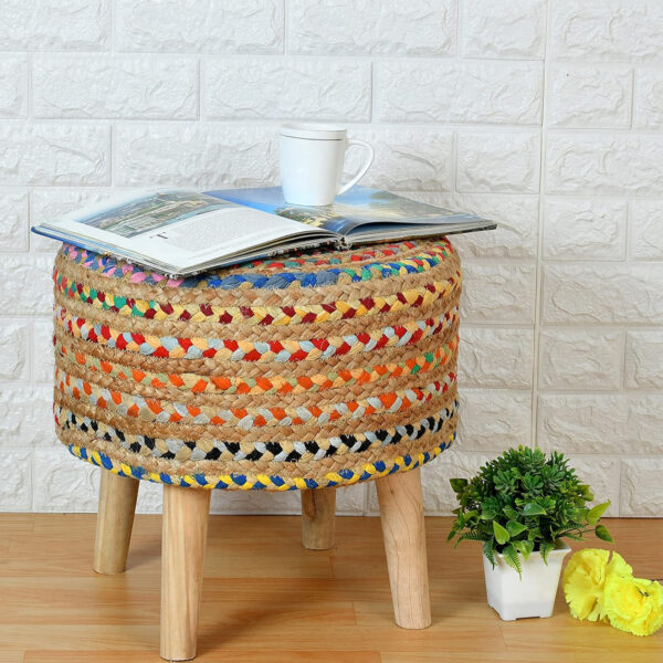 Jute Ottoman Decorative Stools