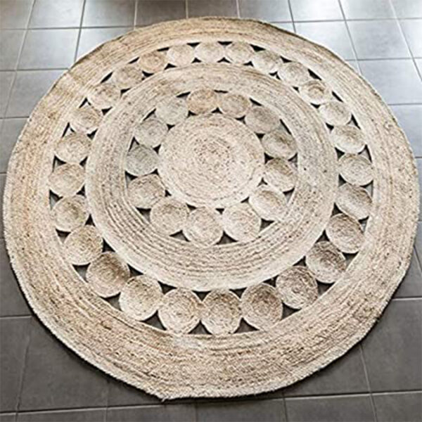 Natural Jute Carpet Round Shape