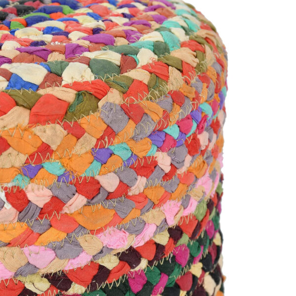 Multi Color Jute Ottoman Chair