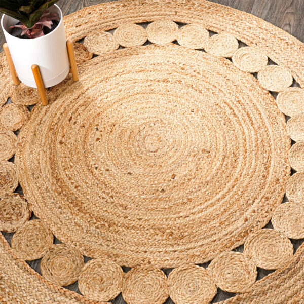 Natural Jute Carpet Round Shape